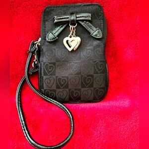 Brighton Black Cell Phone Wristlet